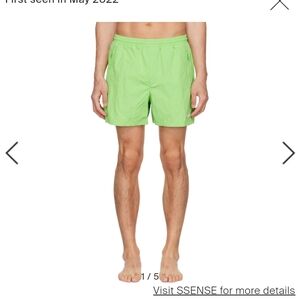 HELMUT LANG SWIM TRUNKS NWT SIZE M GREEN (LAWN)